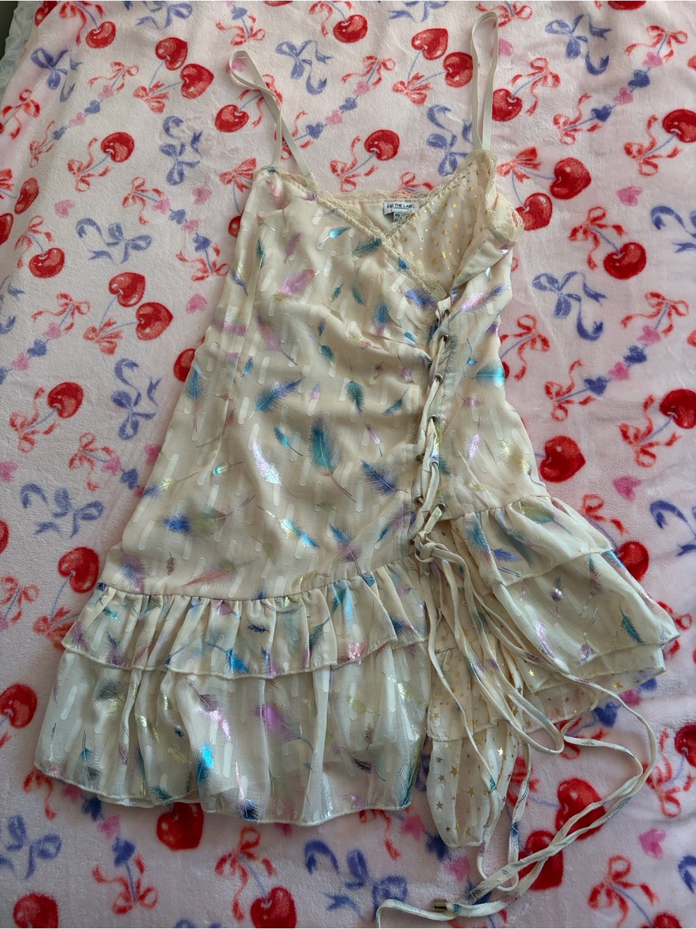 Rare Deadstock XS Asymmetrical rocker party dress